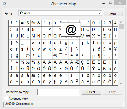 The Character Map. The Character Map.