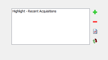 Browser Export Highlights window Browser Export Highlights window