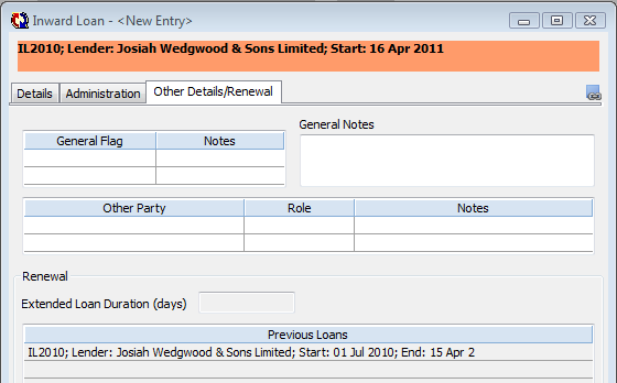 Activities Management Tools Previous Loans