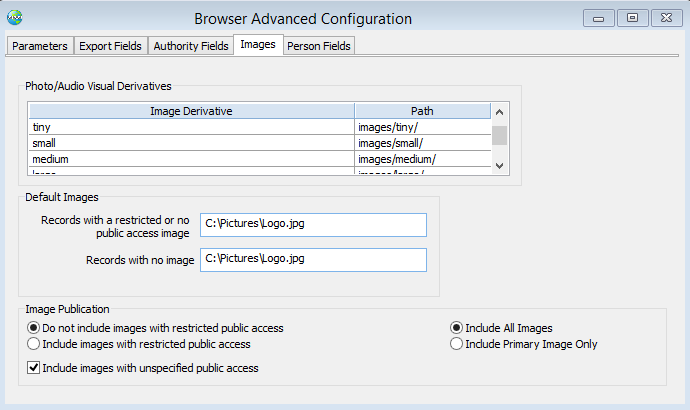 Window Browser Configuration Tab 4