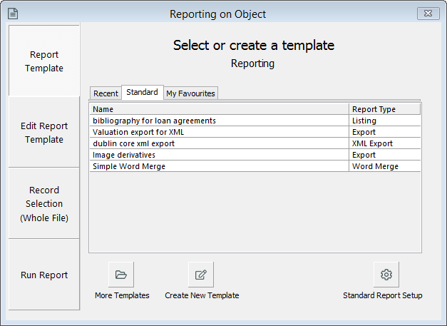 Window Reporting