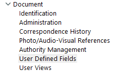 User defined fields window access